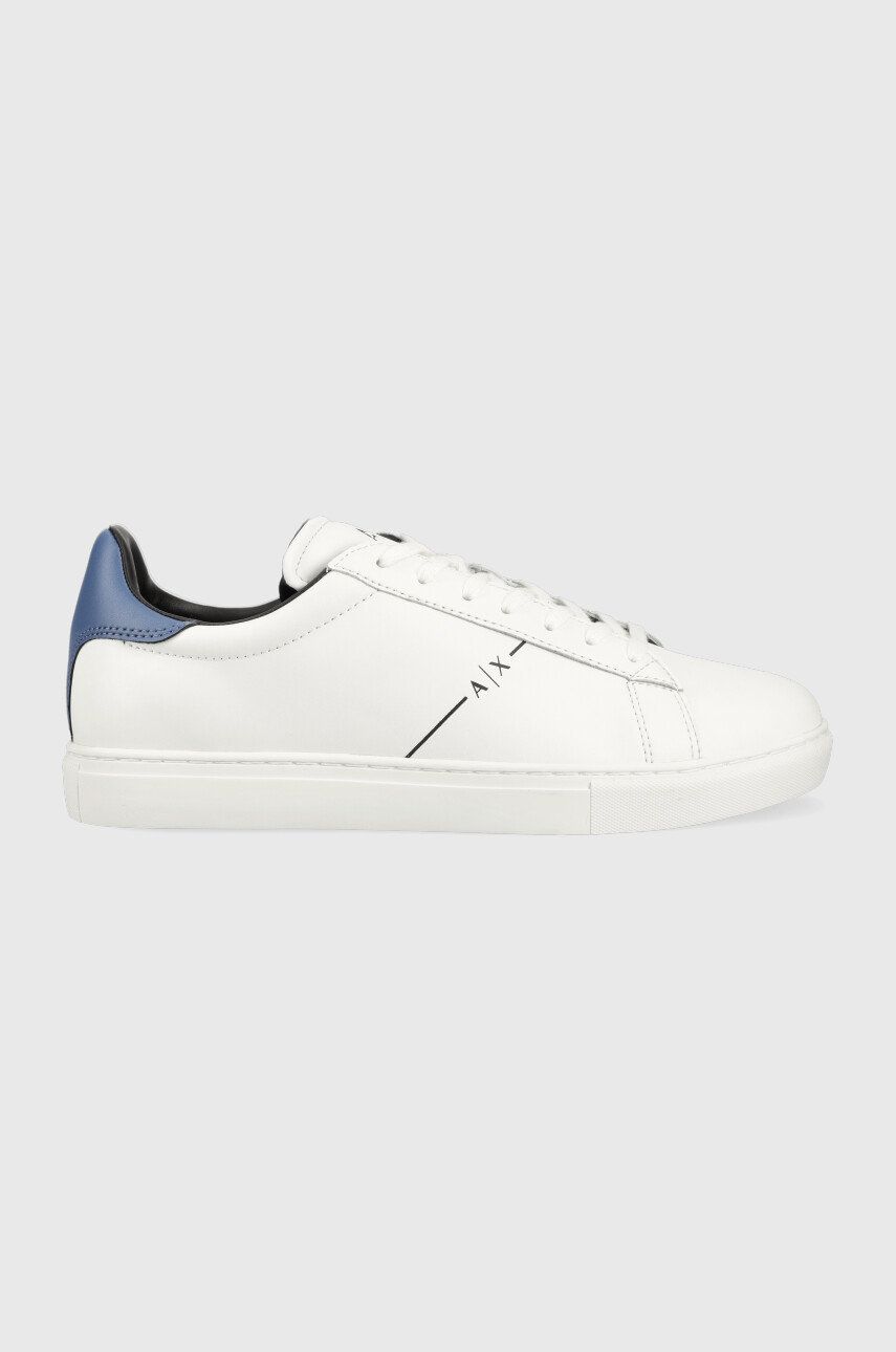 Armani Exchange sneakers din piele XUX001.XV093.K709 culoarea alb, XUX001 XV093 K709 Alb