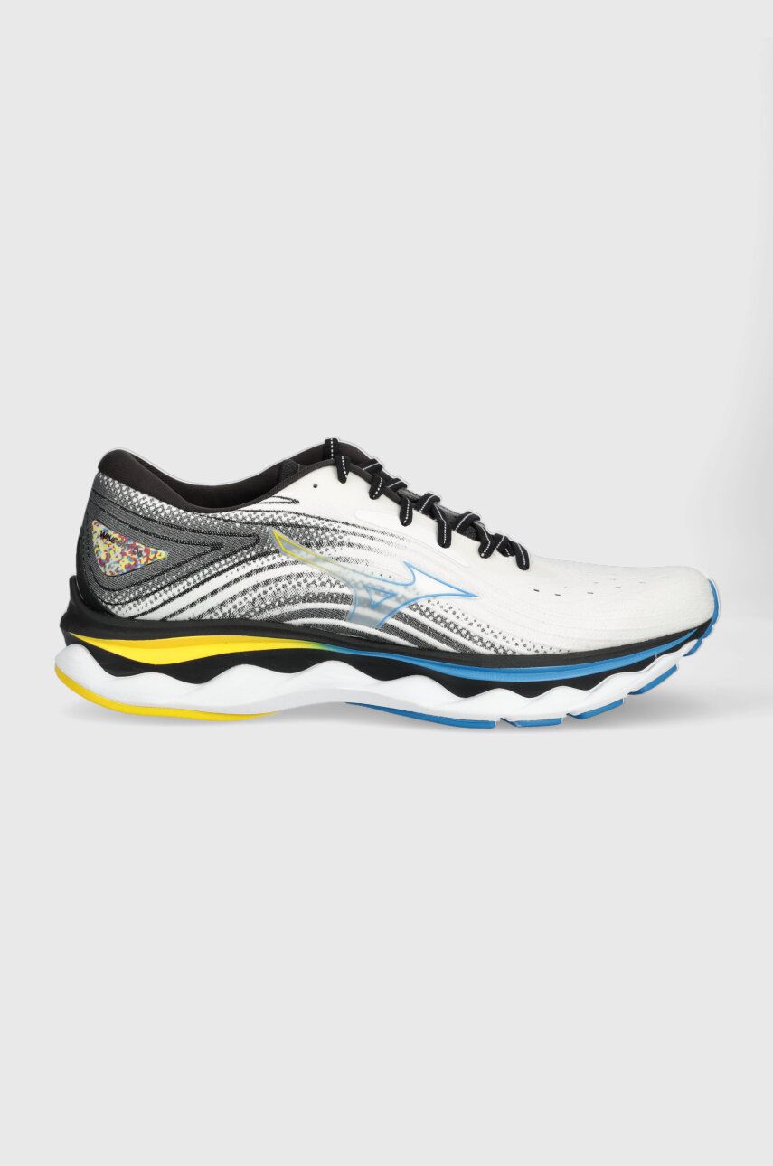 Běžecké boty Mizuno Wave Sky 6 bílá barva - bílá -  Svršek: Umělá hmota