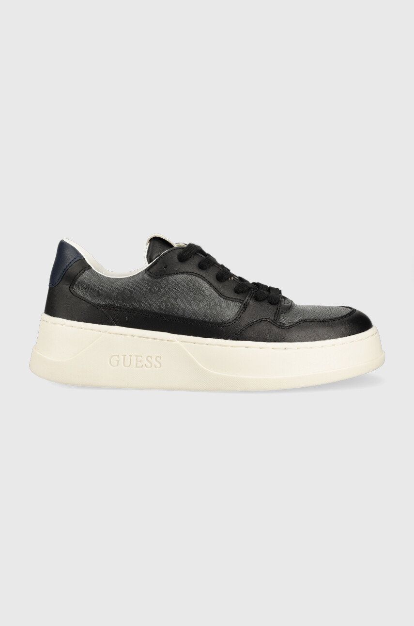 Sneakers boty Guess Avellino šedá barva, FM5CIA FAL12 COAL - šedá -  Svršek: Umělá hmota
