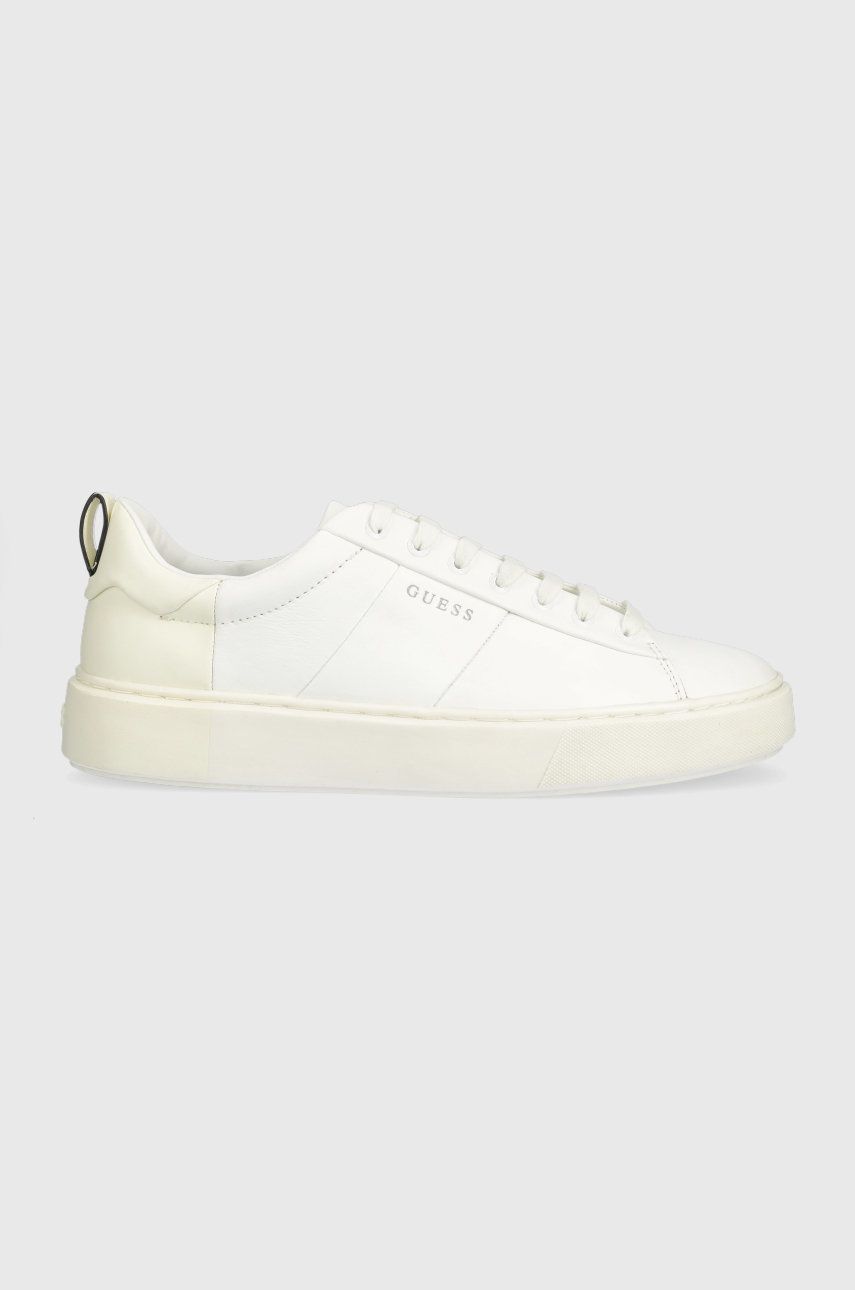 Sneakers boty Guess New Vice bílá barva, FM5NVI LEA12 WHIWH - bílá -  Svršek: Umělá hmota