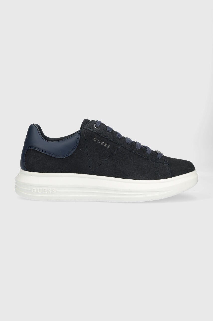 

Кожени маратонки Guess Vibo в тъмносиньо FM5VIB SUE12 BLUE, Тъмносин