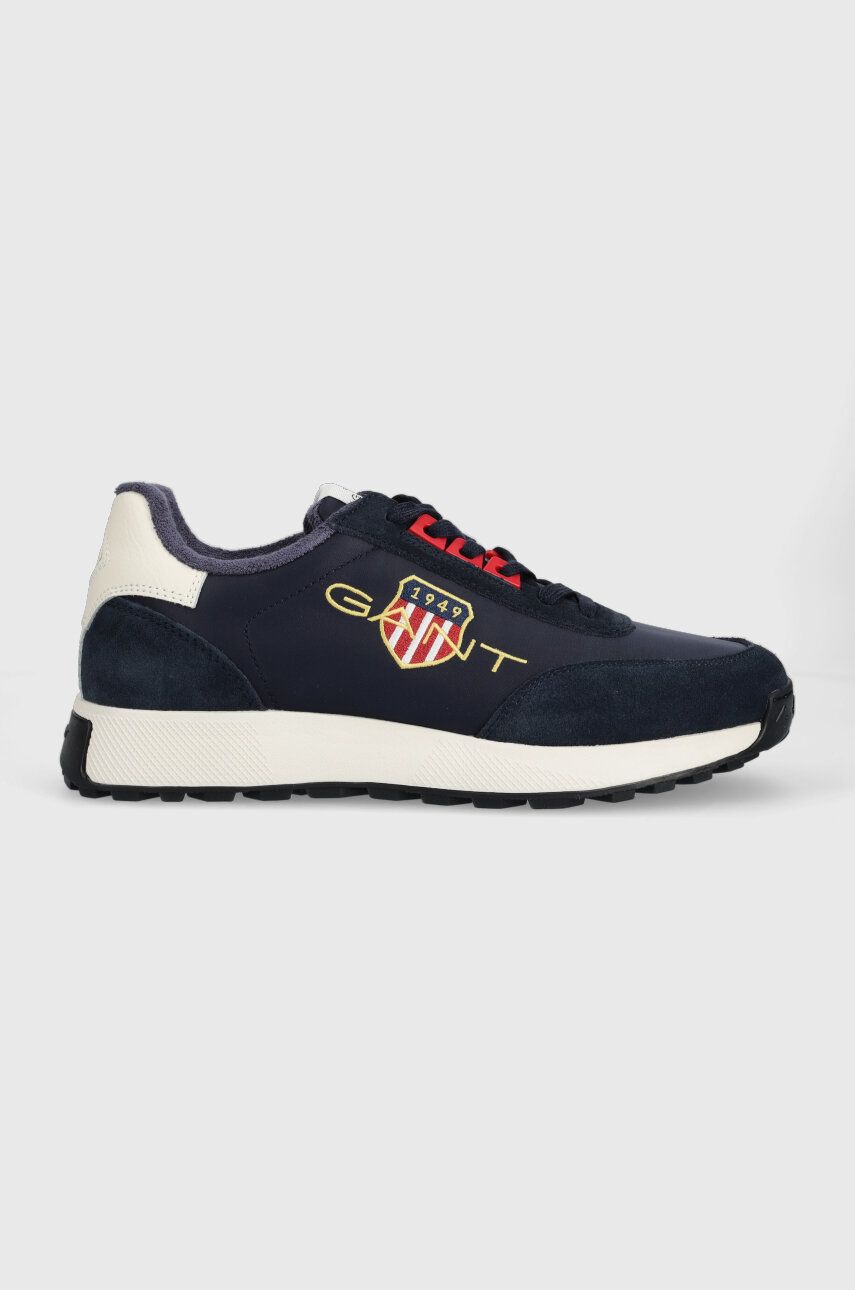 Gant sneakers din piele intoarsă Garold culoarea albastru marin, 26633878.G69