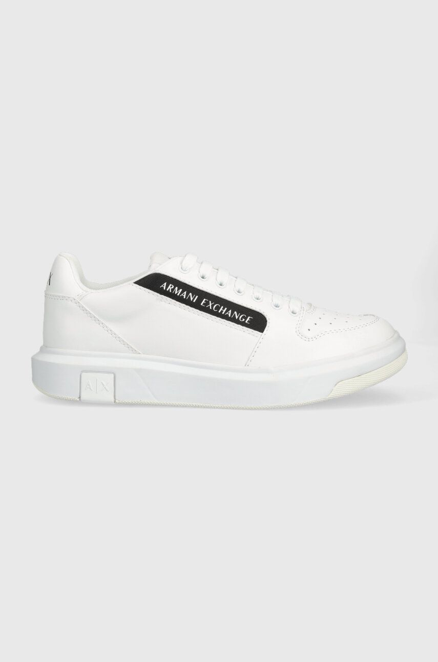 Sneakers boty Armani Exchange bílá barva, XUX167.XV657. R326 - bílá -  Svršek: Umělá hmota