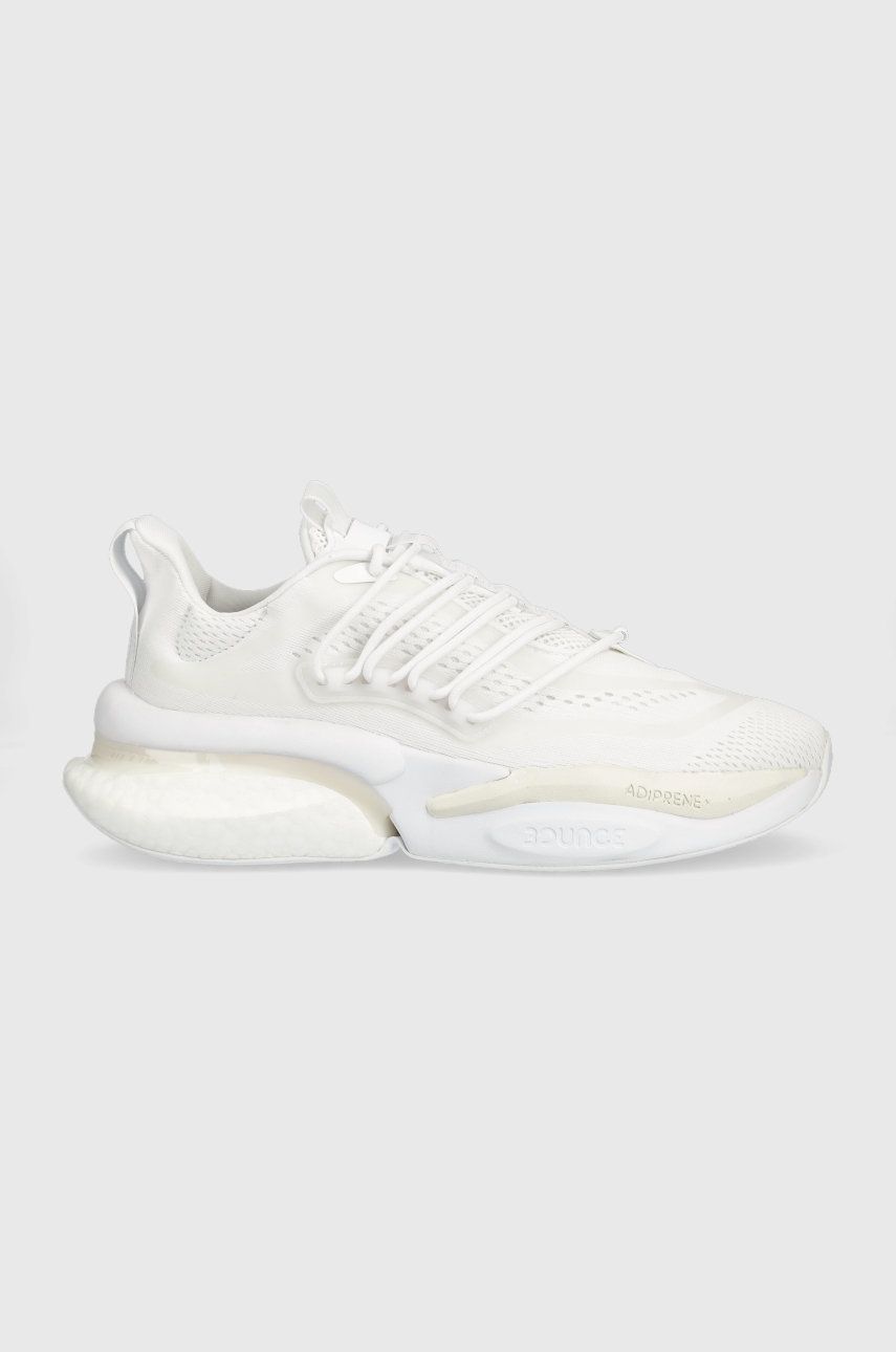 Běžecké boty adidas AlphaBoost bílá barva - bílá -  Svršek: Umělá hmota