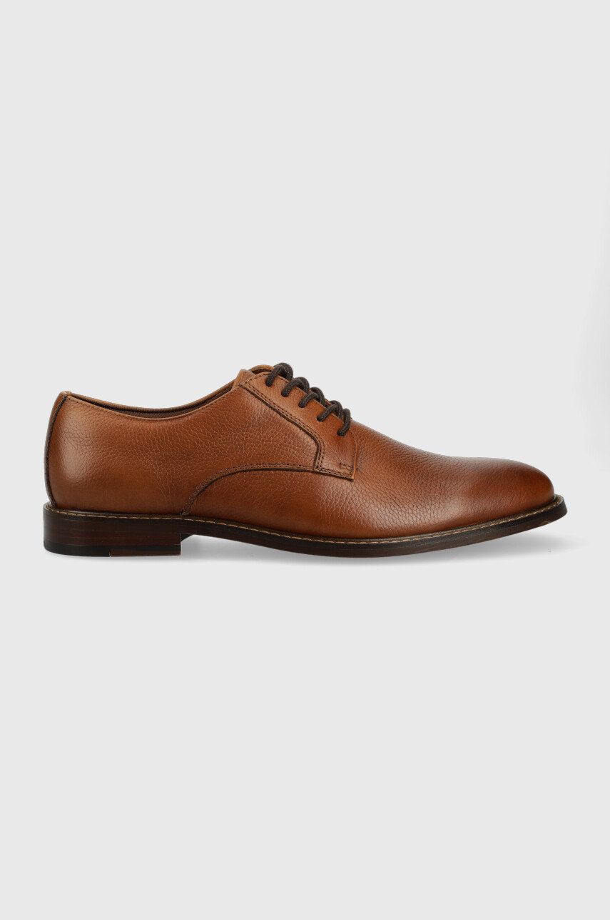 Aldo pantofi de piele Hanford barbati, culoarea maro, 13538038.HANFORD 13538038.HANFORD imagine noua 2022