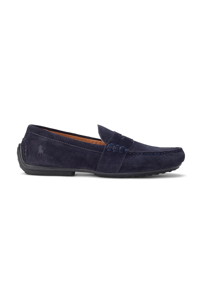 Polo Ralph Lauren mokasyny zamszowe Reynold męskie kolor granatowy 803893741001
