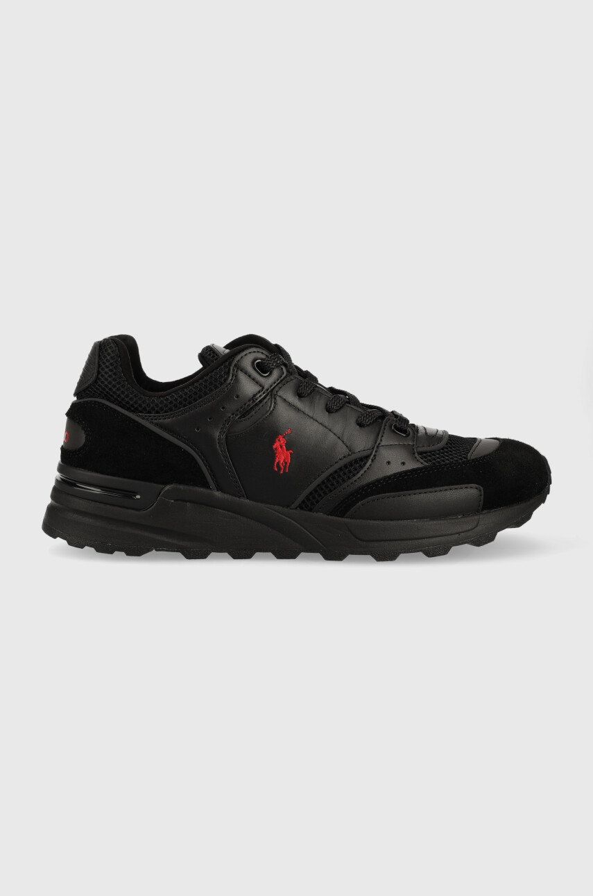 Levně Sneakers boty Polo Ralph Lauren TRACKSTR 200 černá barva, 809906202001