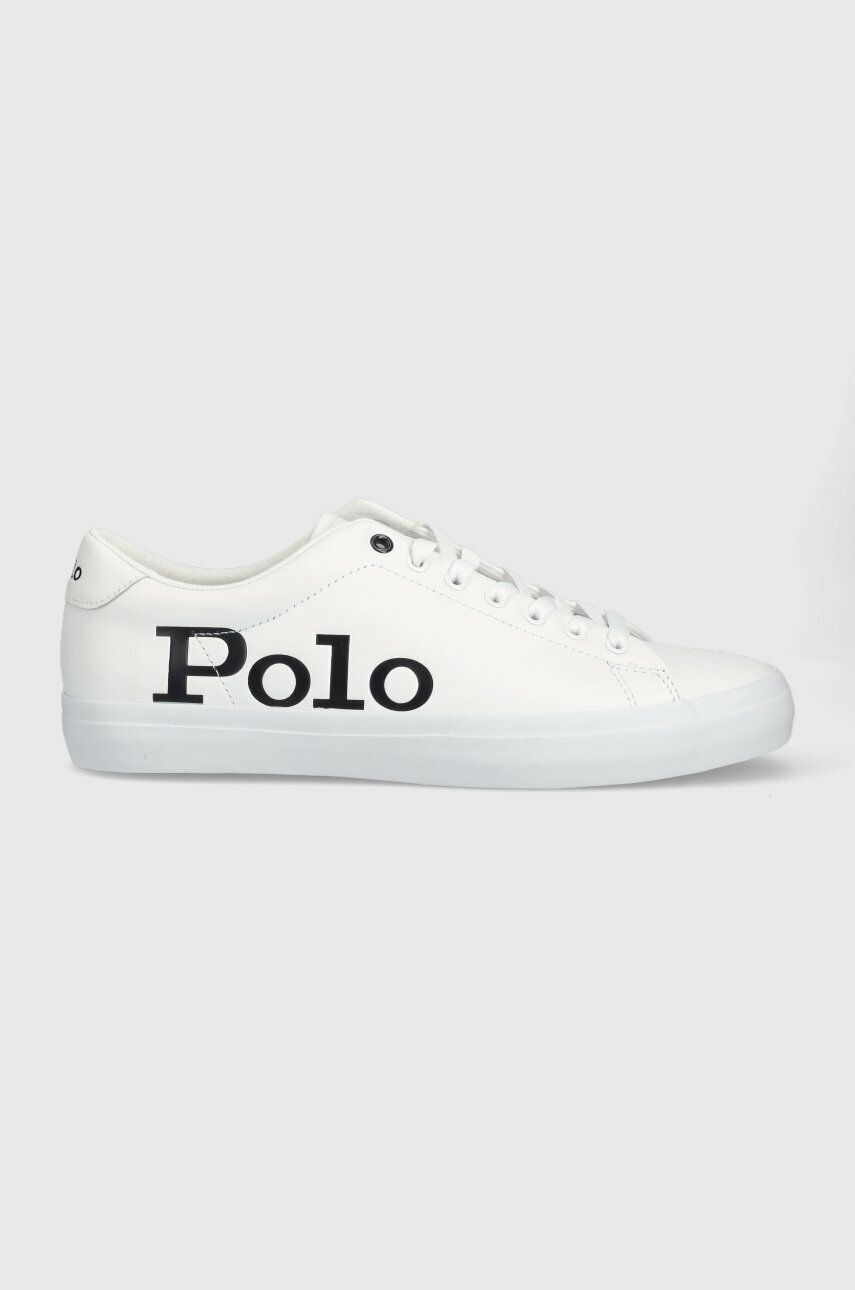 Kožené sneakers boty Polo Ralph Lauren Longwood bílá barva, 816892341001 - bílá -  Svršek: Přír