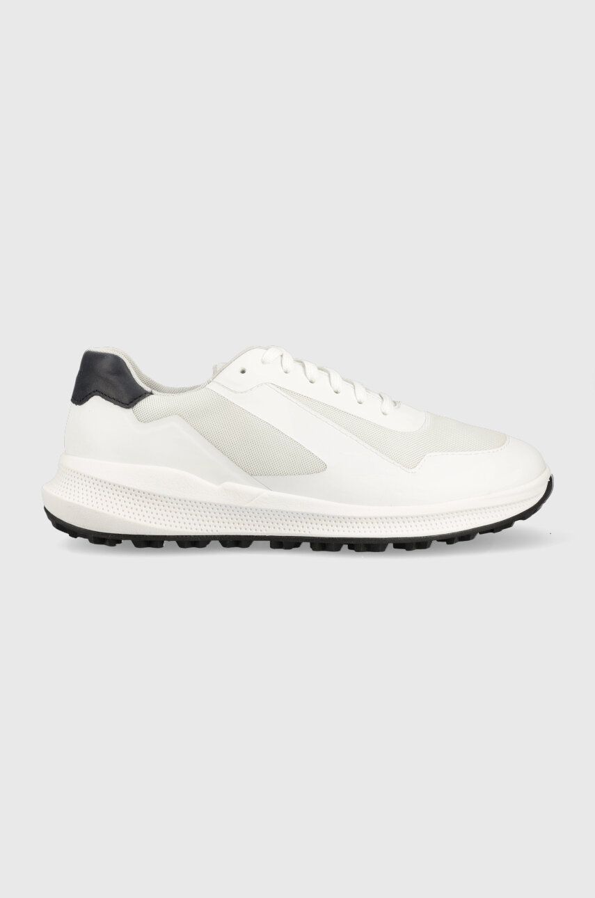 Sneakers boty Geox U PG1X bílá barva - bílá -  Svršek: Umělá hmota