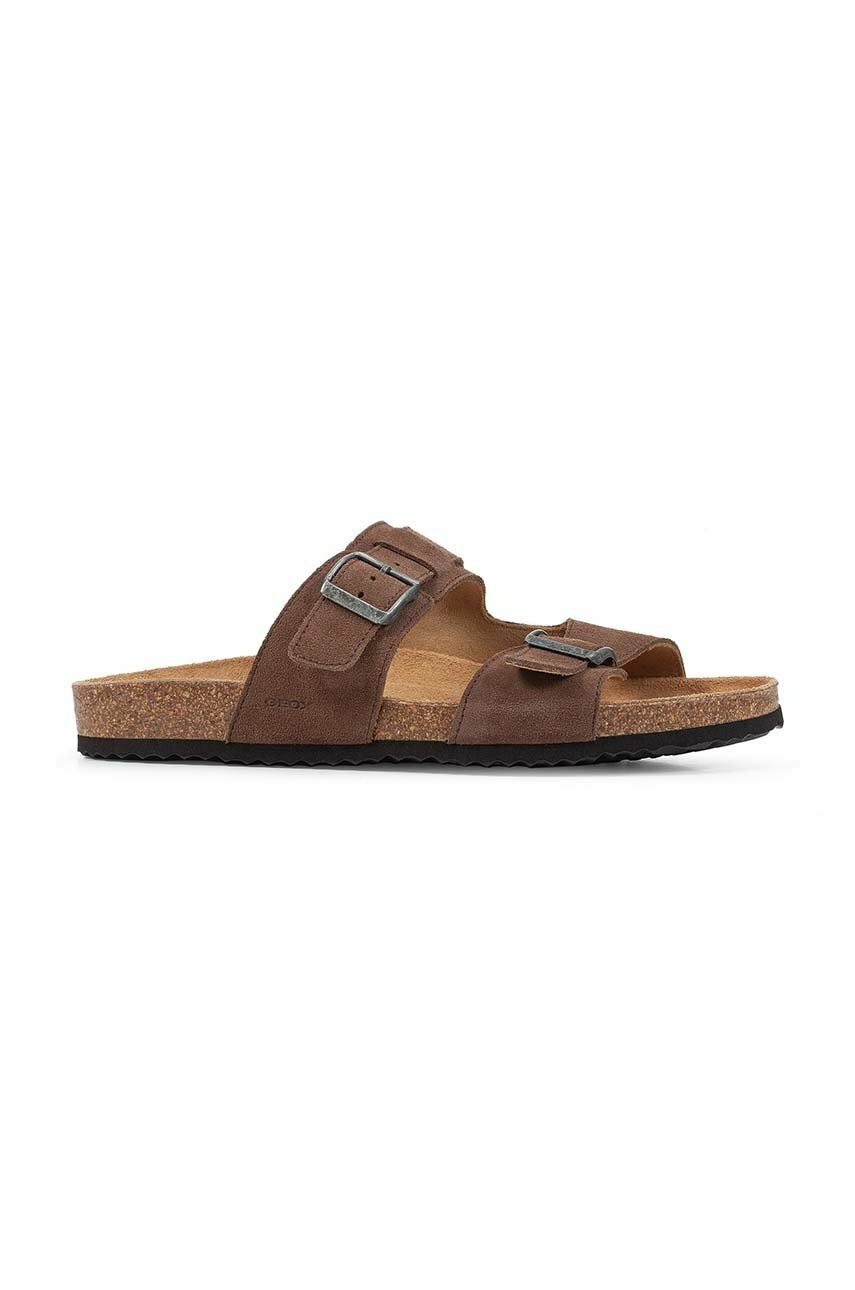 

Велурени чехли Geox U SANDAL GHITA E в сиво U159VE 00022 C1018, Сив