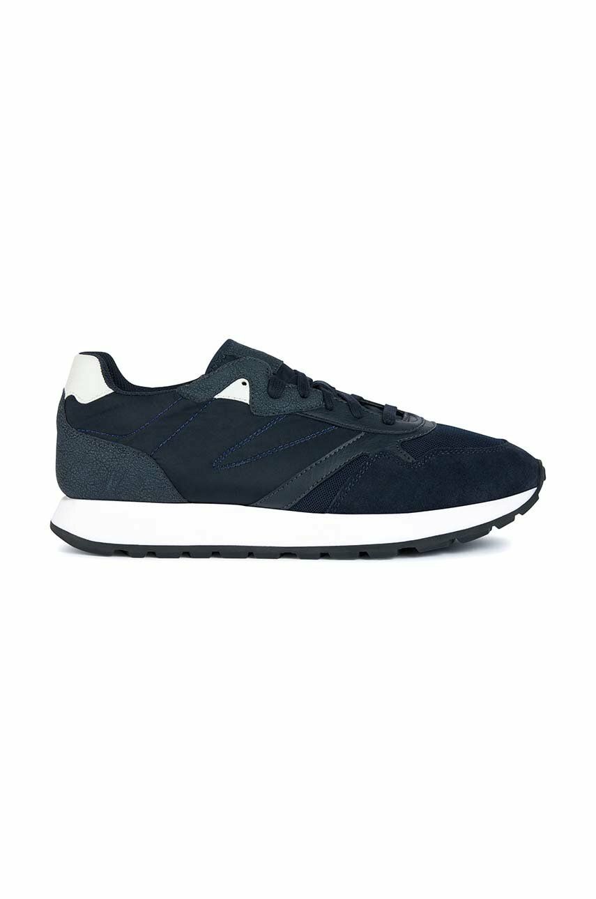 Kožené sneakers boty Geox U VICENDA a tmavomodrá barva, U3581A 014EK C4002 - námořnická modř - 