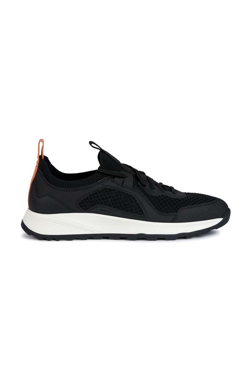 Sneakers boty Geox U TERRESTRE a černá barva, U35EYA 06KEK C9999 - černá -  Svršek: Umělá hmota
