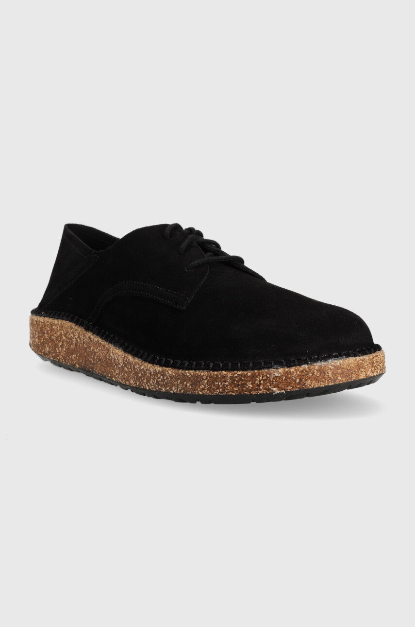 

Замшеві туфлі Birkenstock Gary чоловічі колір чорний 1013439