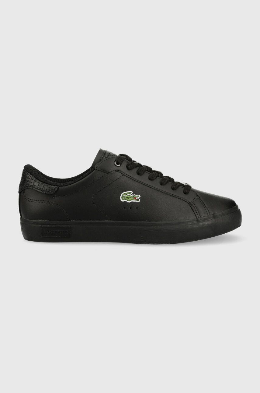 Lacoste Sneakers Din Piele Powercourt Culoarea Negru, 41sma0030