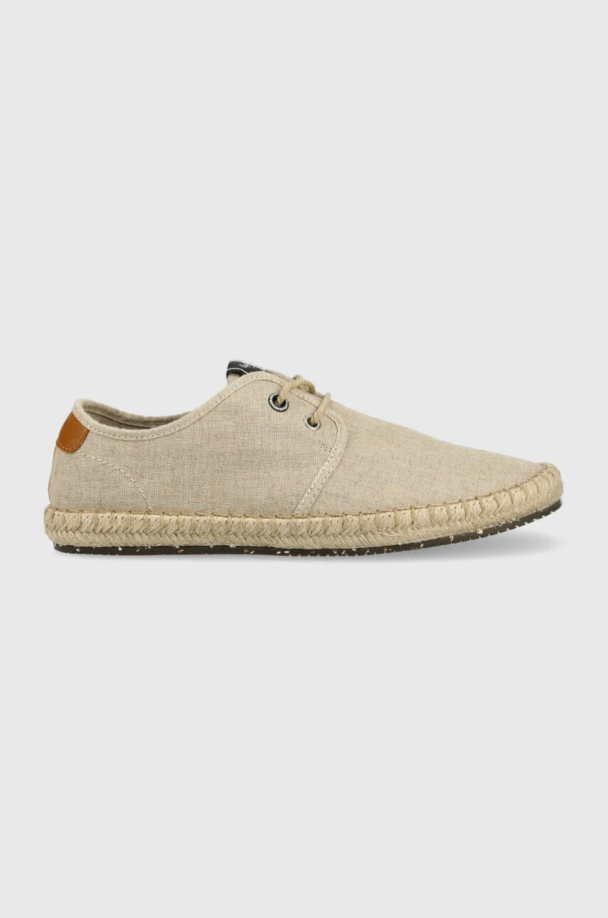 Pepe Jeans espadrile TOURIST culoarea bej, PMS10316