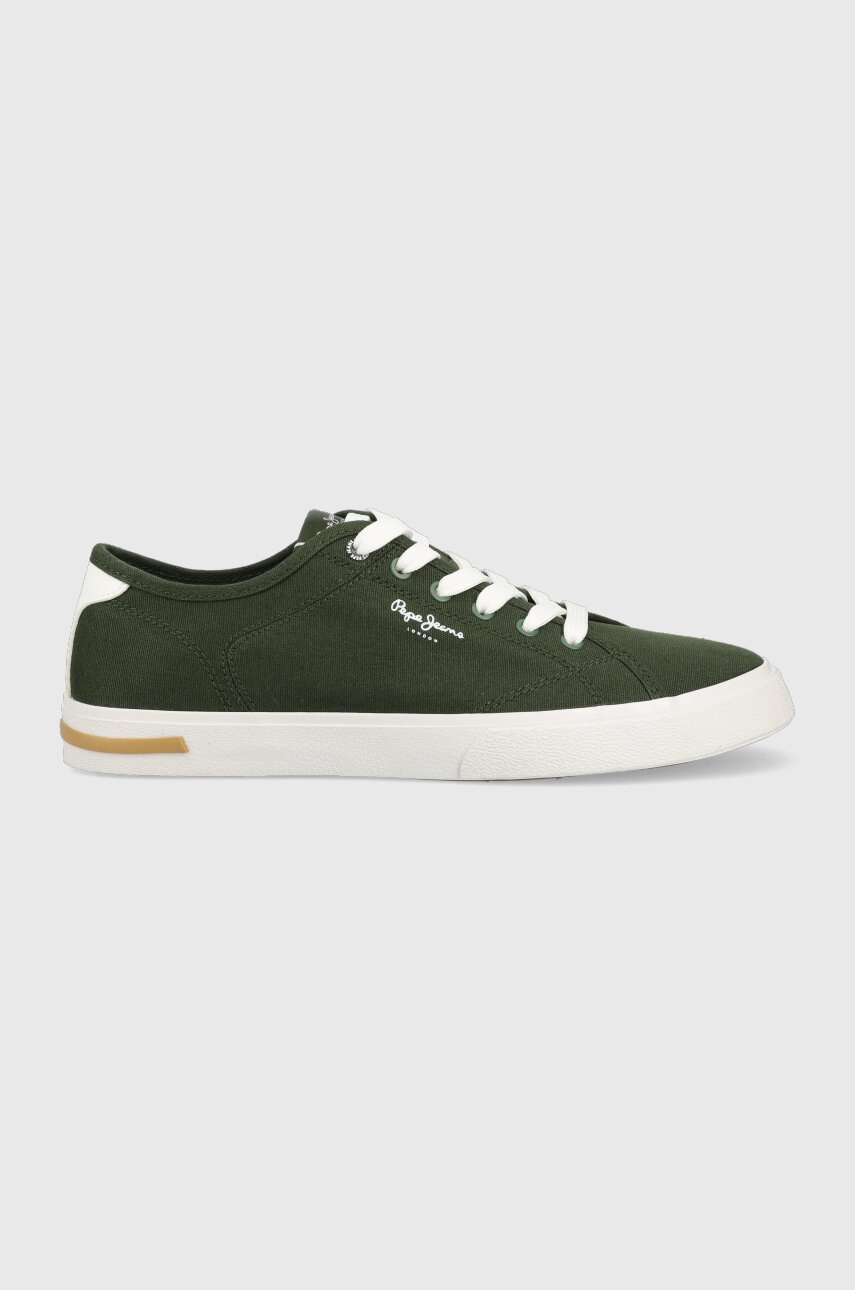 Pepe Jeans tenisi KENTON barbati, culoarea verde, PMS30910