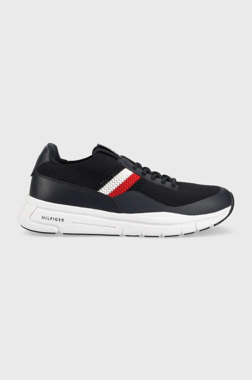 Levně Sneakers boty Tommy Hilfiger PREMIUM LIGHTWEIGHT RUNNER KNIT tmavomodrá barva