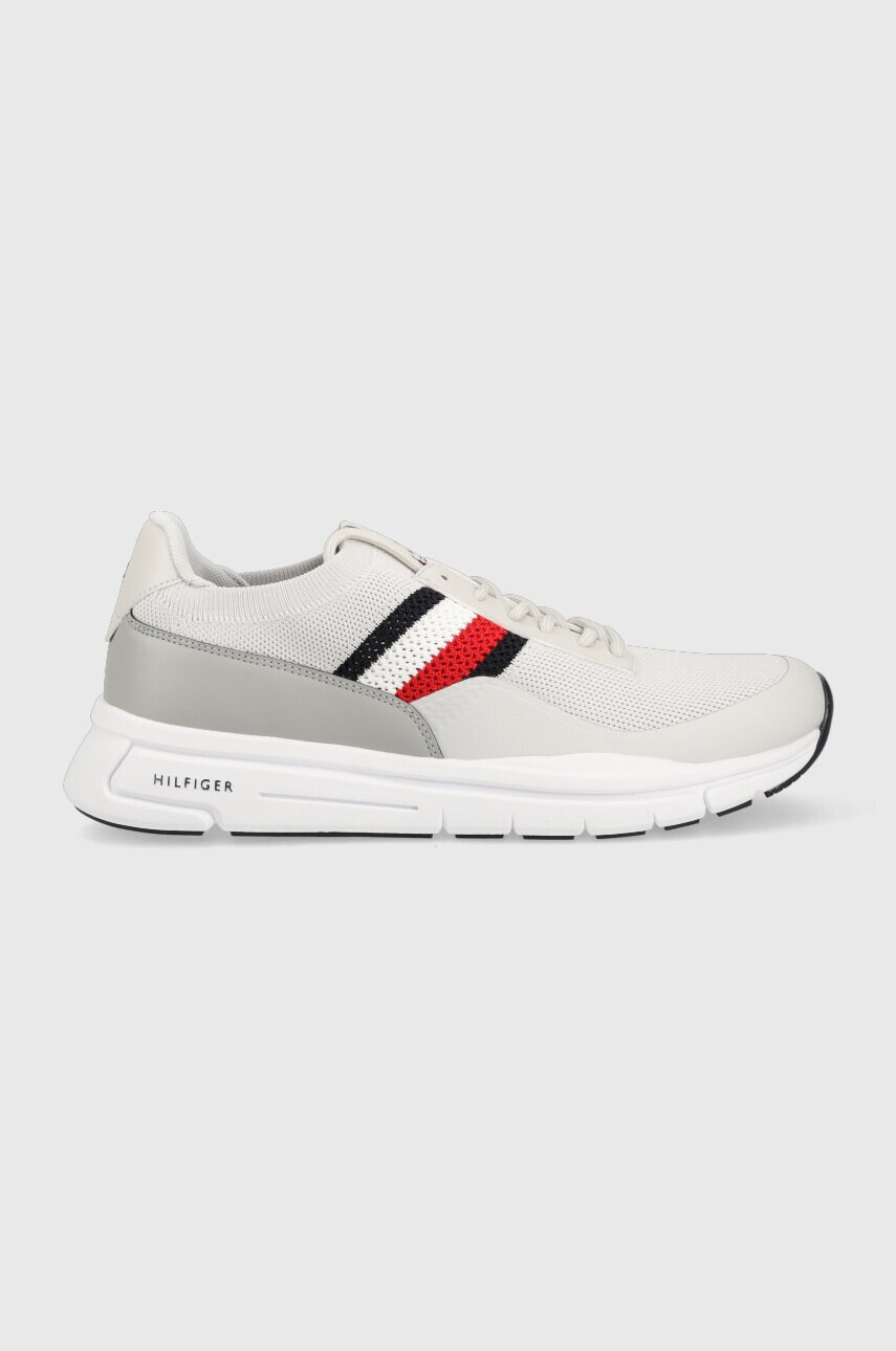 Levně Sneakers boty Tommy Hilfiger PREMIUM LIGHTWEIGHT RUNNER KNIT šedá barva