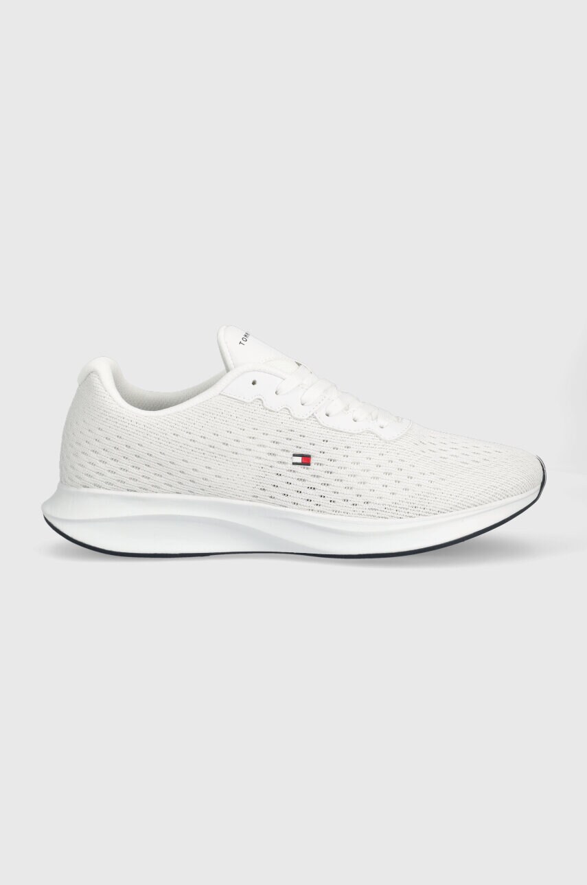 

Кросівки Tommy Hilfiger LIGHTWEIGHT RUNNER KNIT FLAG колір білий FM0FM04563