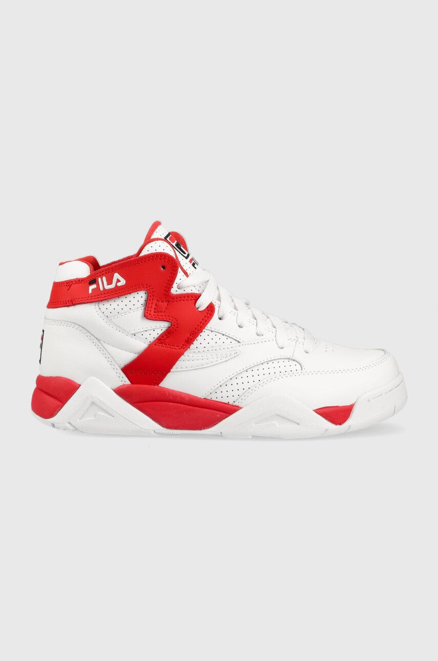Kožené sneakers boty Fila M-SQUAD červená barva - červená -  Svršek: potahová kůže Vnitřek