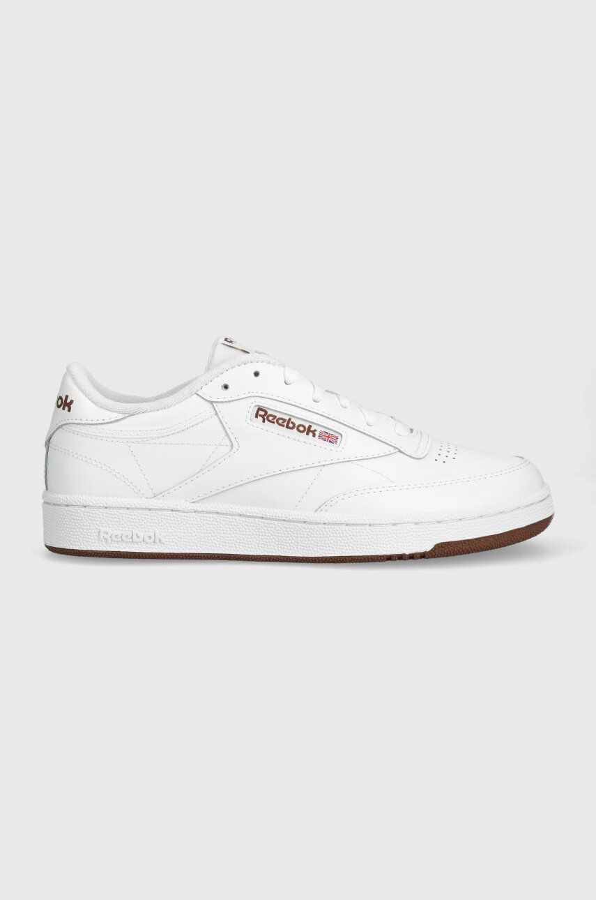 Reebok Classic sneakers din piele Club C 85 culoarea alb, FZ6012
