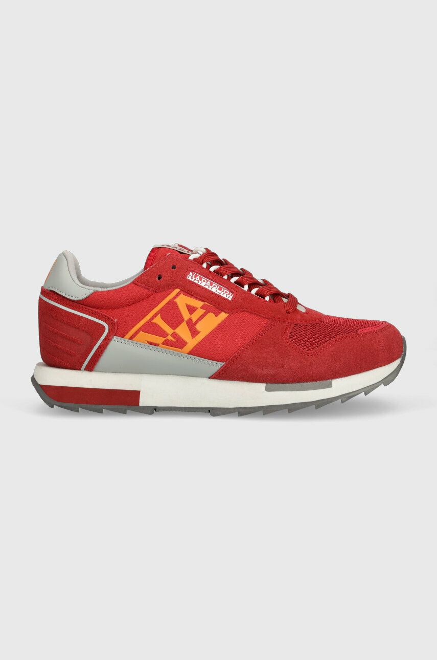 Sneakers boty Napapijri Virtus červená barva, NP0A4HL8. R05 - červená -  Svršek: Textilní materi