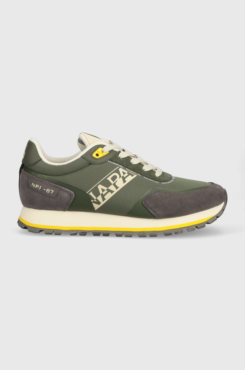 Sneakers boty Napapijri Lotus zelená barva, NP0A4HLG.GAE - zelená -  Svršek: Textilní materiál