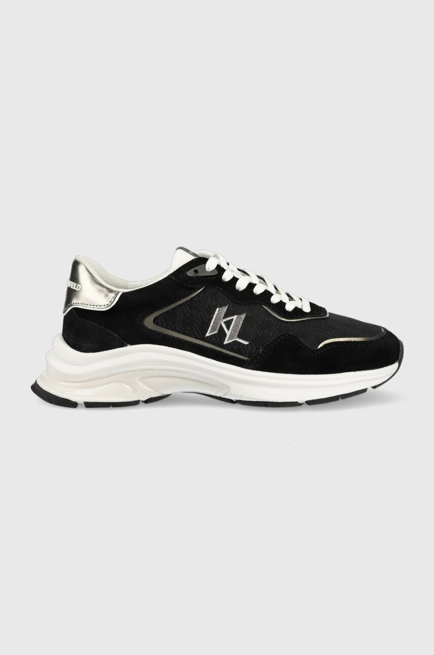 Levně Sneakers boty Karl Lagerfeld LUX FINESSE černá barva, KL53165