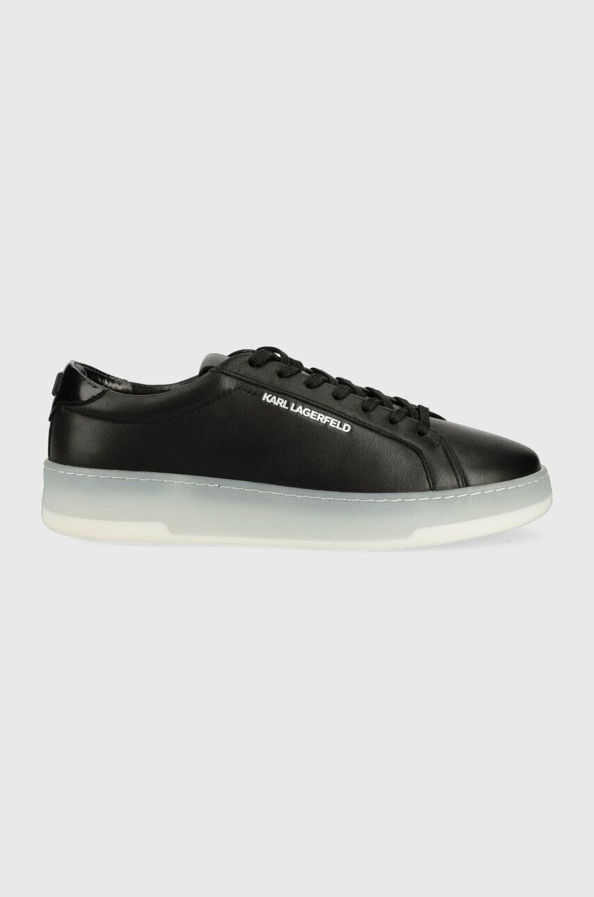 Karl Lagerfeld Sneakers Din Piele KOURT III Culoarea Negru, KL51515