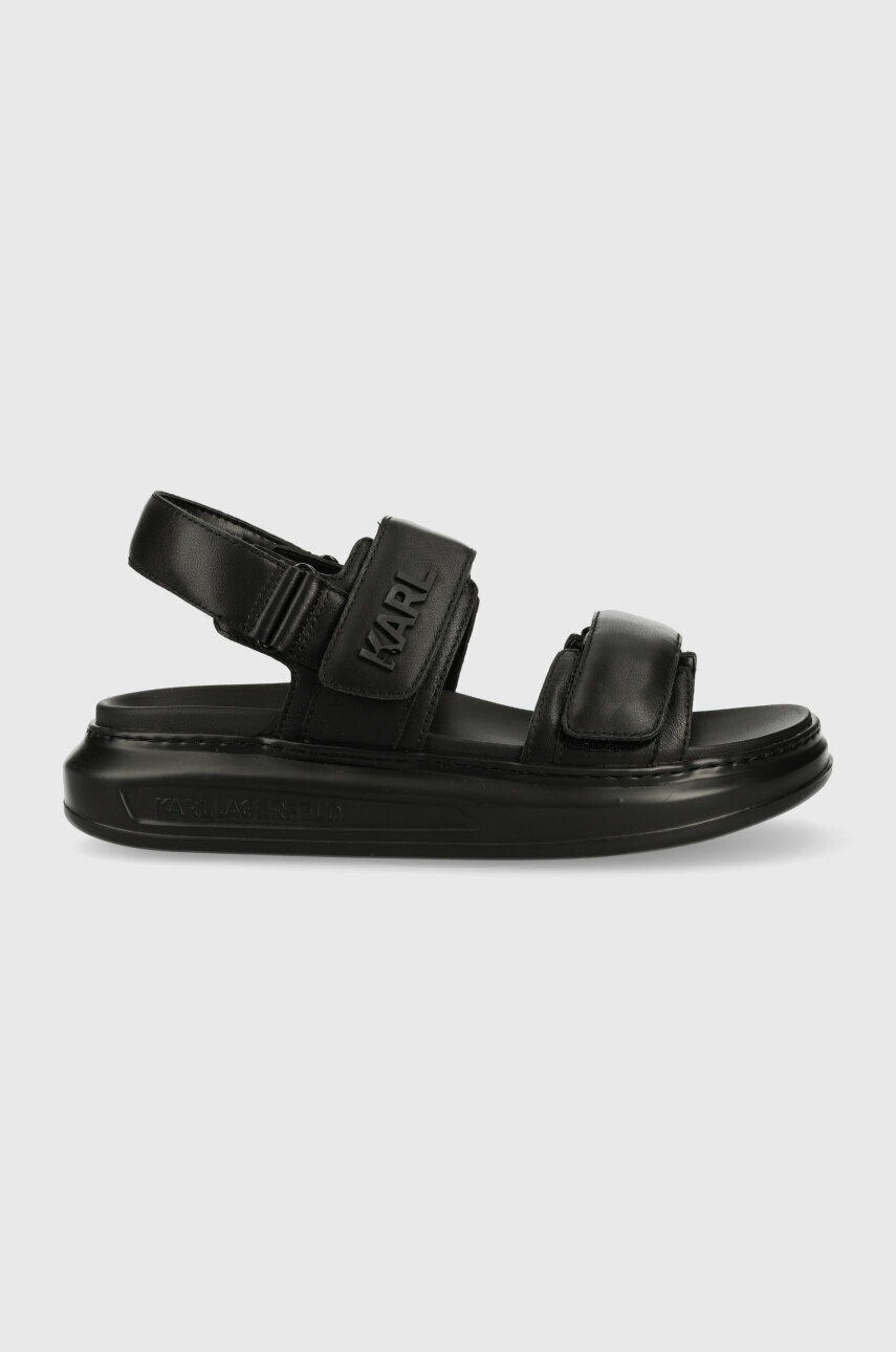

Шкіряні сандалі Karl Lagerfeld KAPRI MENS чоловічі колір чорний KL52506