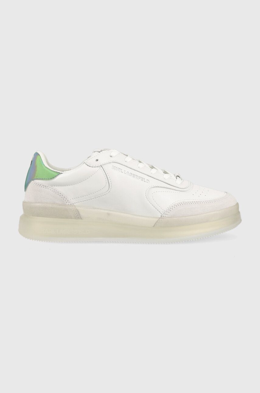 Karl Lagerfeld Sneakers Din Piele Brink Nft Culoarea Alb, Kl53423