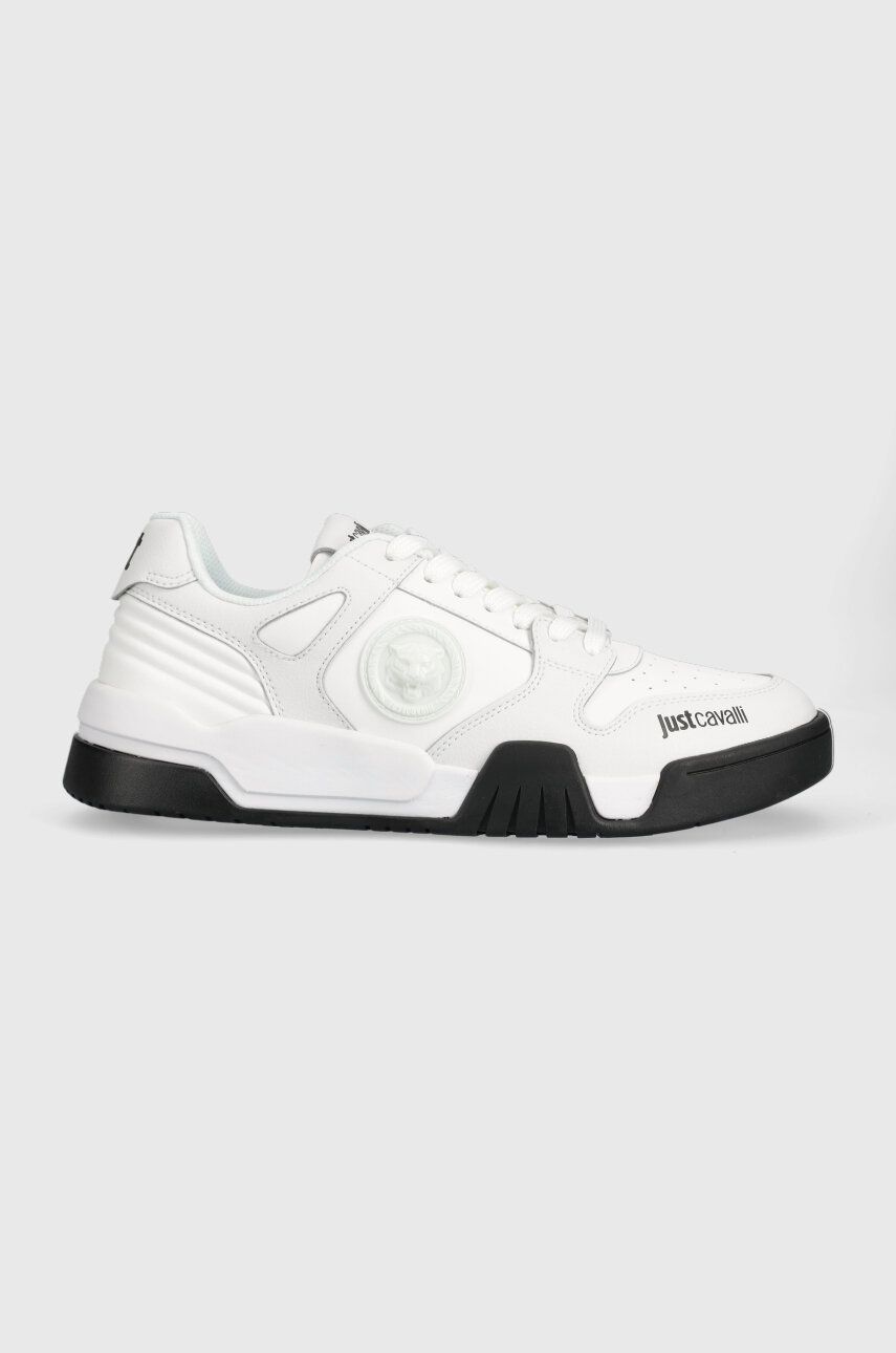 Levně Sneakers boty Just Cavalli bílá barva, 74QB3SA1
