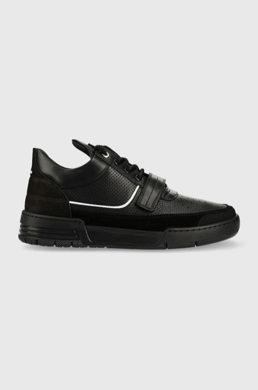 Levně Kožené sneakers boty Filling Pieces Low Top Blaze černá barva, 10125691861