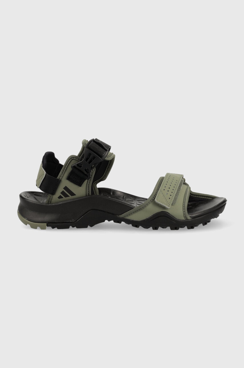 Levně Sandály adidas TERREX Cyprex Sandal II pánské, zelená barva, HP8656-LEGGRN/CBL