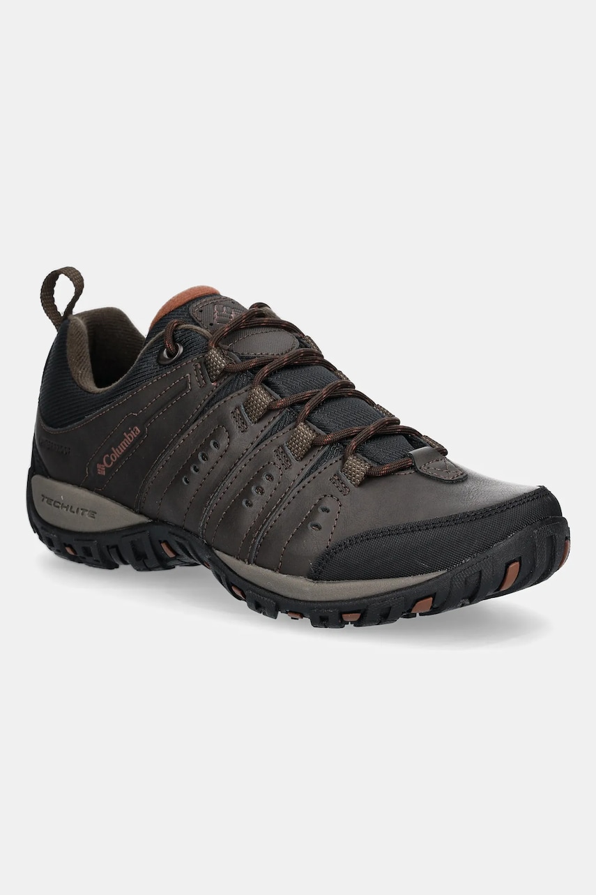 Levně Boty Columbia Woodburn II Waterproof pánské, hnědá barva, 1553001