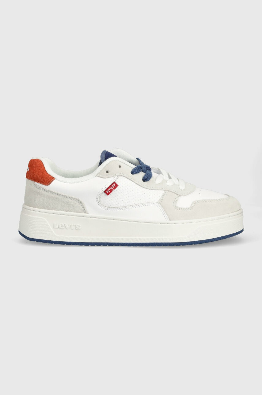 

Кожени маратонки Levi's Glide в бяло, Бял