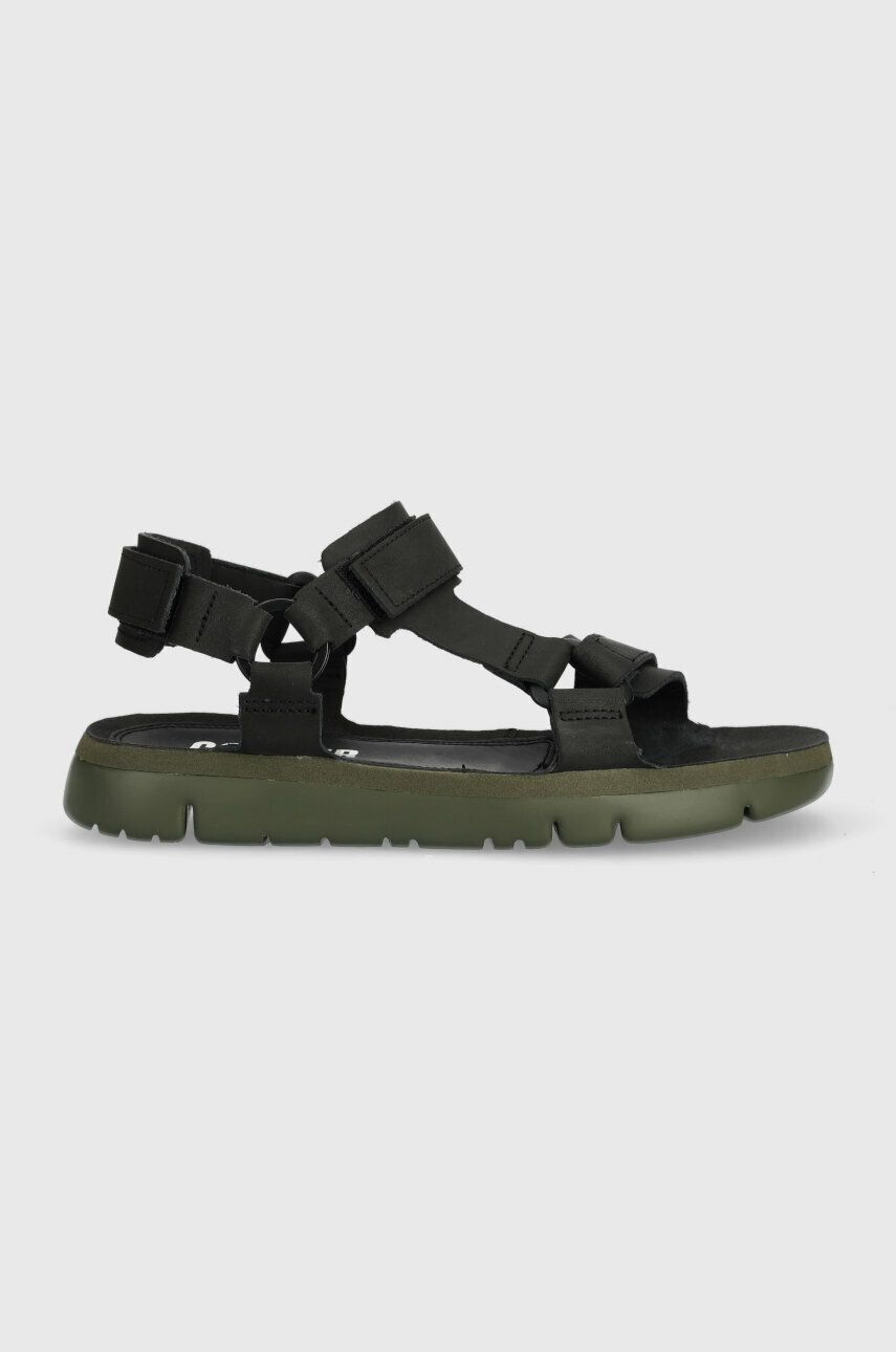Levně Kožené sandály Camper Oruga Sandal pánské, černá barva, K100416.020