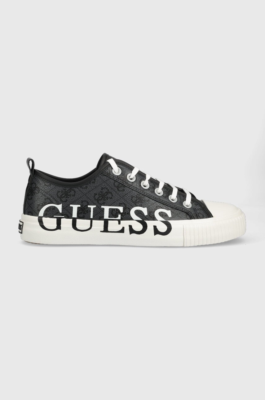 

Ниски кецове Guess NEW WINNERS в черно, Черен