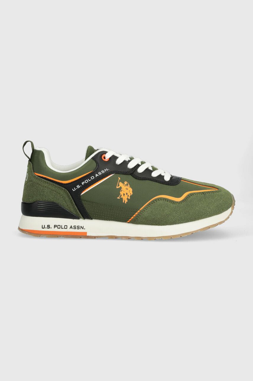 Sneakers boty U. S. Polo Assn. TABRY zelená barva - zelená -  Svršek: Umělá hmota