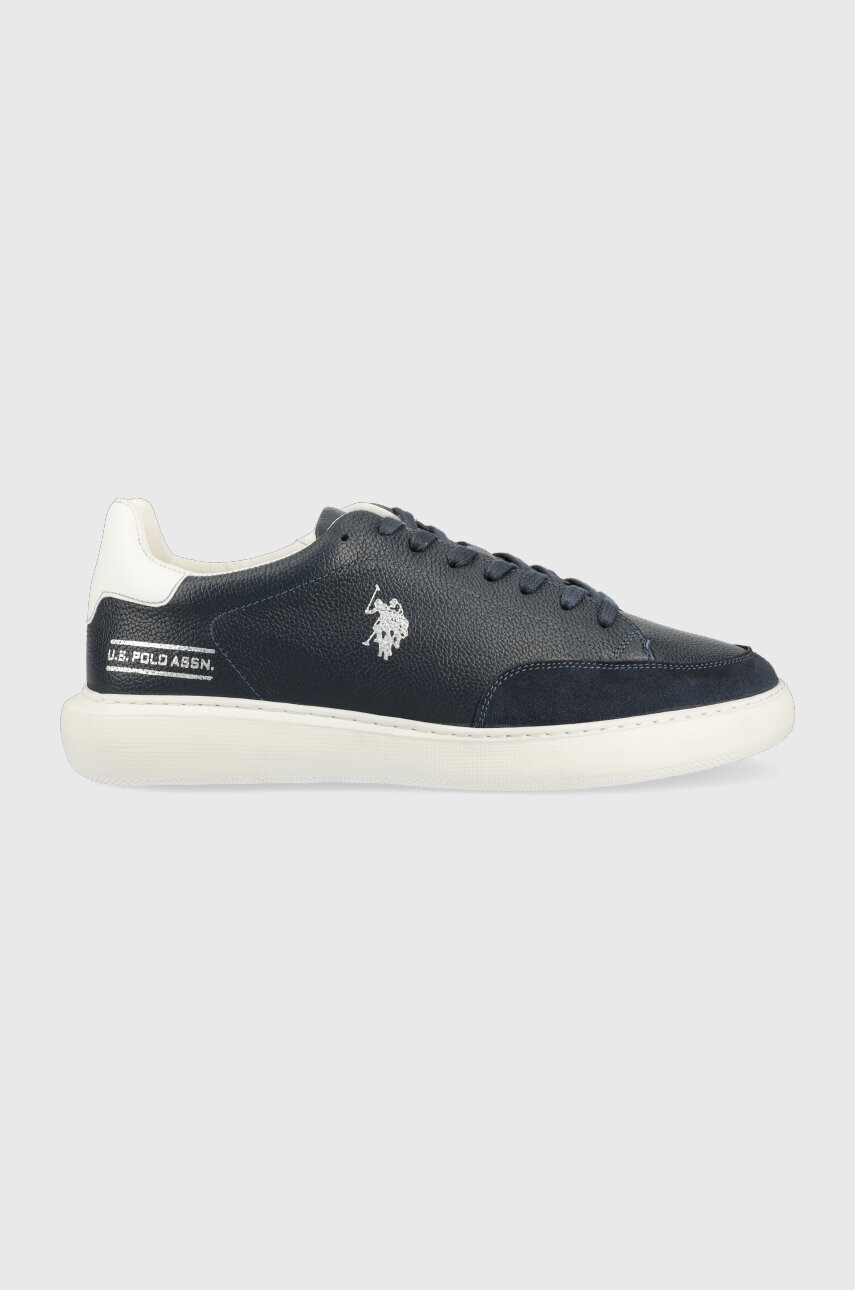 Levně Kožené sneakers boty U.S. Polo Assn. CRYME tmavomodrá barva, CRYME005M