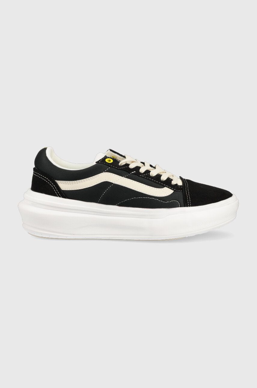 Sneakers boty Vans Old Skool Overt CC černá barva, VN0A7Q5EZO21 - černá -  Svršek: Textilní mat