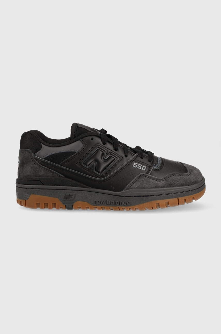 

Кожени маратонки New Balance BB550BGU в черно, Черен