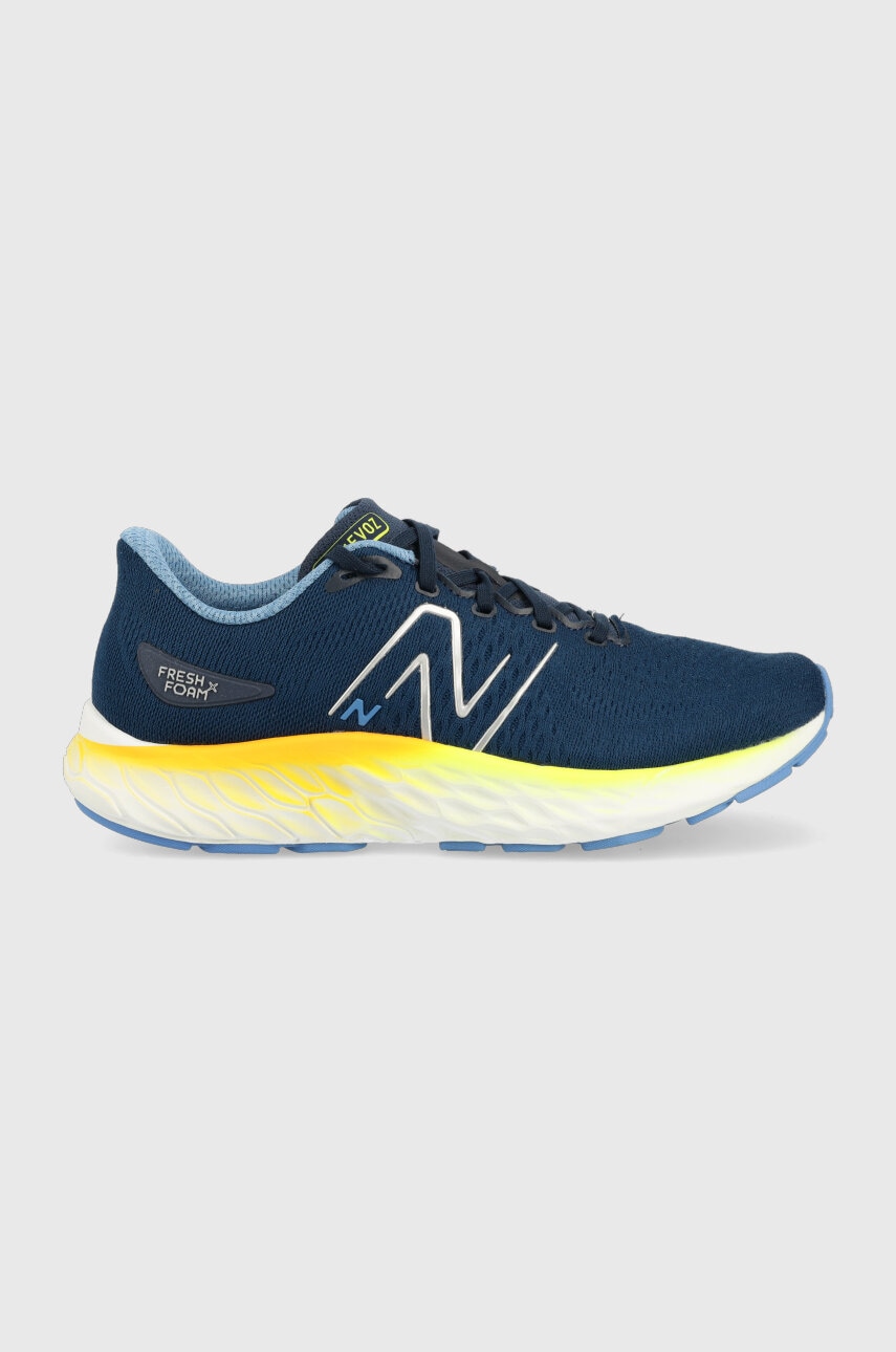 Levně Tréninkové boty New Balance Fresh Foam X EVOZ v3 tmavomodrá barva