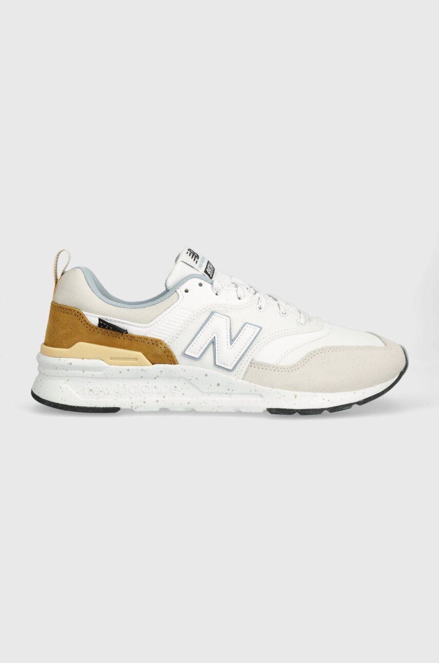 Levně Sneakers boty New Balance CM997HWF bílá barva