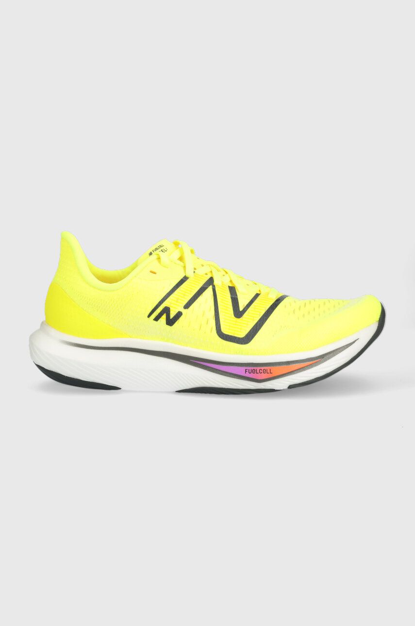 Levně Běžecké boty New Balance FuelCell Rebel v3 žlutá barva
