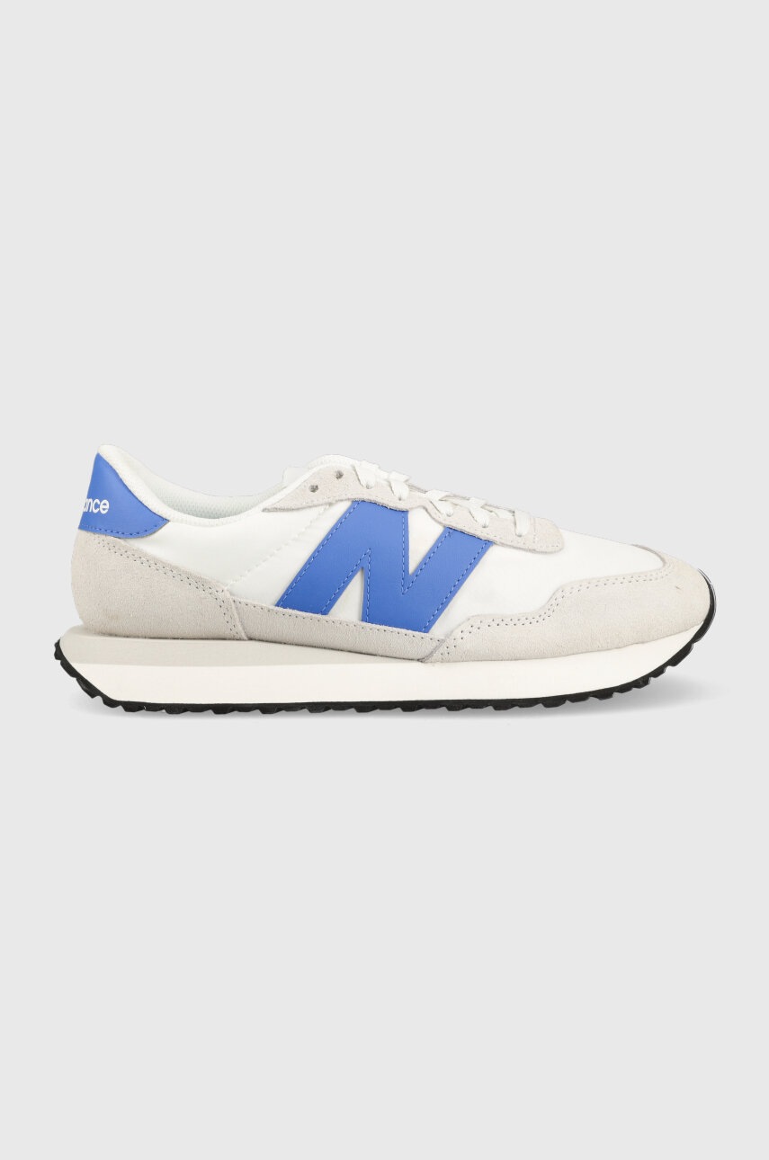 New Balance sneakers MS237BQ culoarea alb