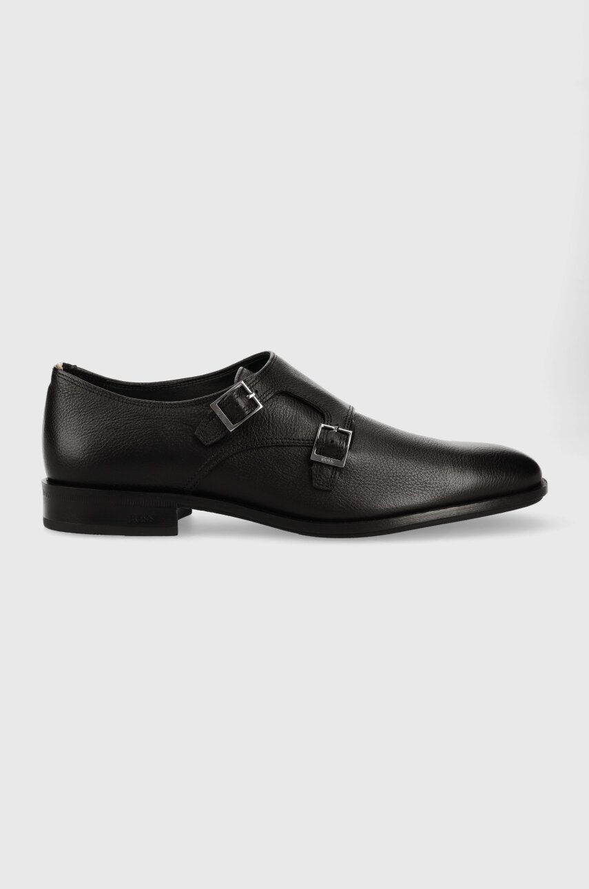 Boss Pantofi De Piele Colby Barbati, Culoarea Negru, 50492956