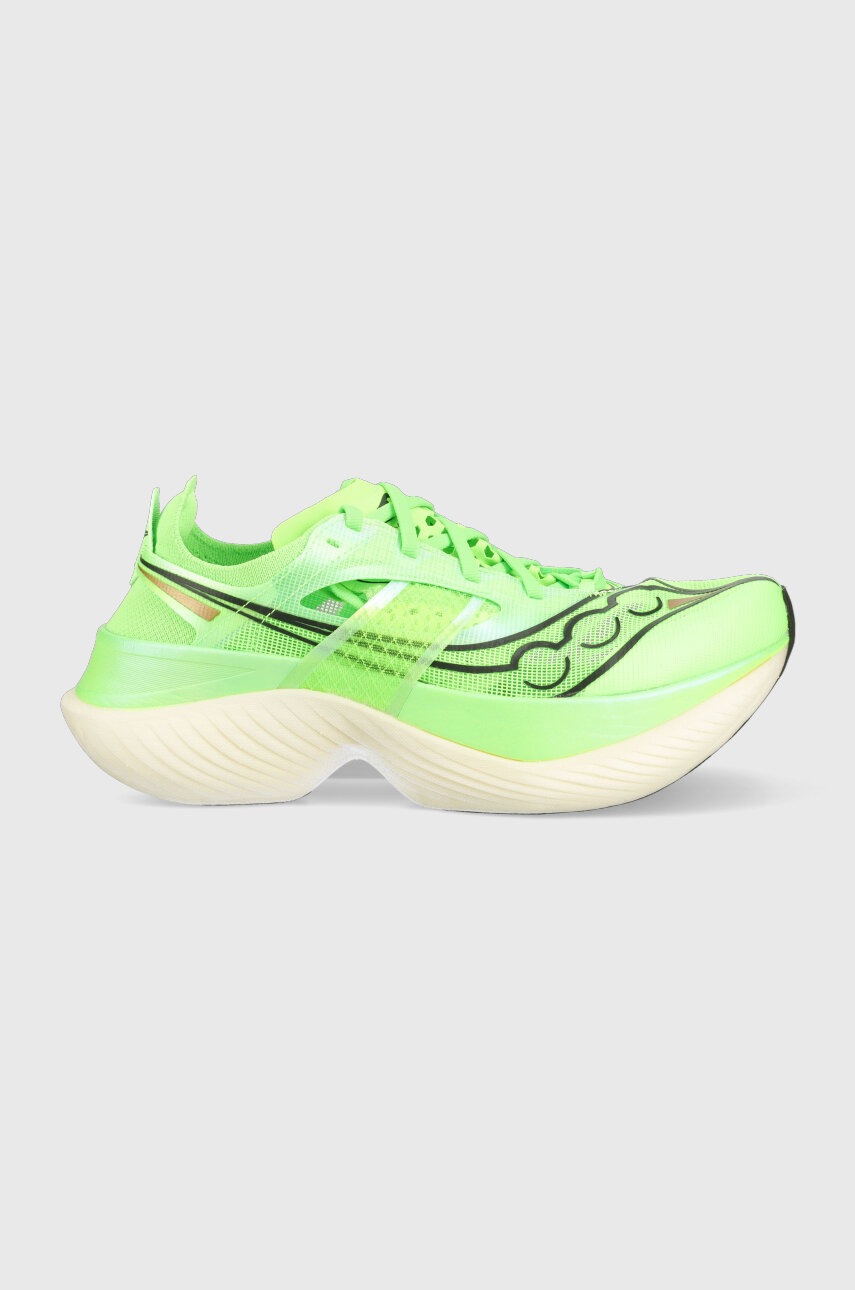 

Обувки за бягане Saucony Endorphin Elite в зелено, Зелен