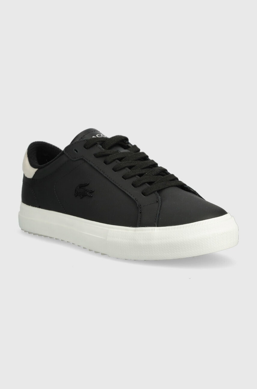 

Кожаные кроссовки Lacoste POWERCOURT WNTR цвет чёрный 44SMA0027