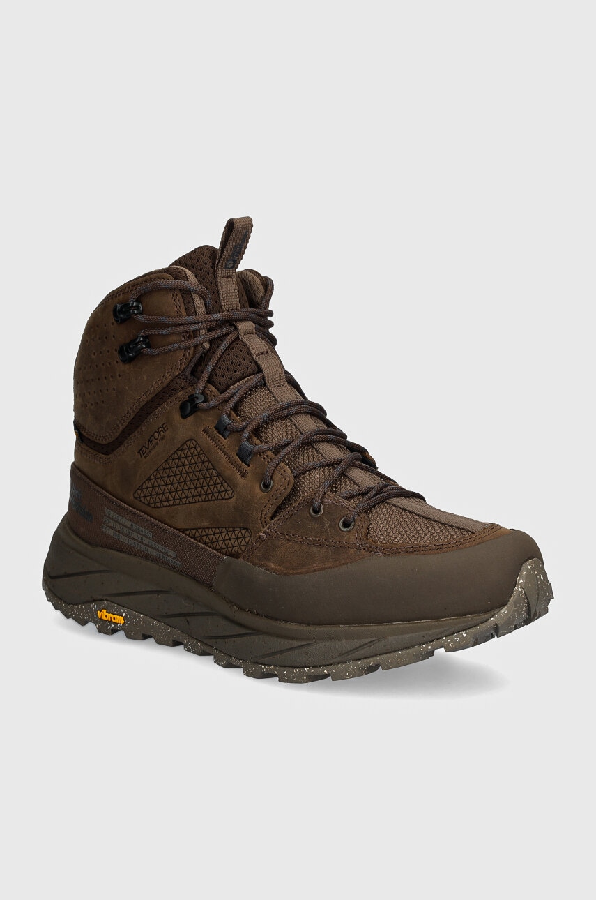 Jack Wolfskin pantofi Terraquest Texapore Mid barbati, culoarea verde, 4056381